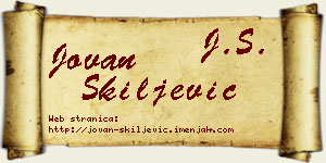 Jovan Škiljević vizit kartica